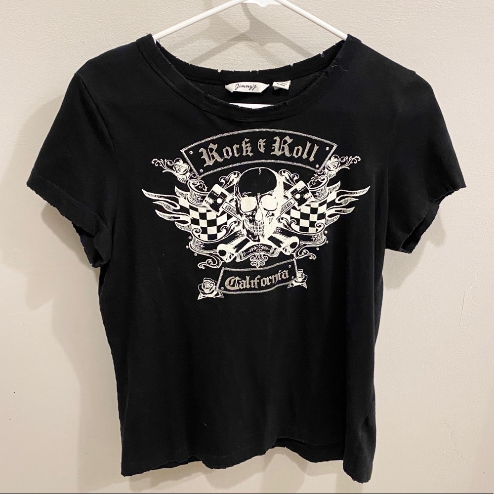 Cool, black Rock’n roll style women’s T-shirt